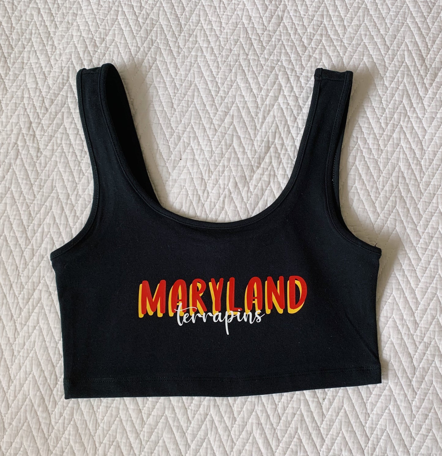 Custom College Black Tank