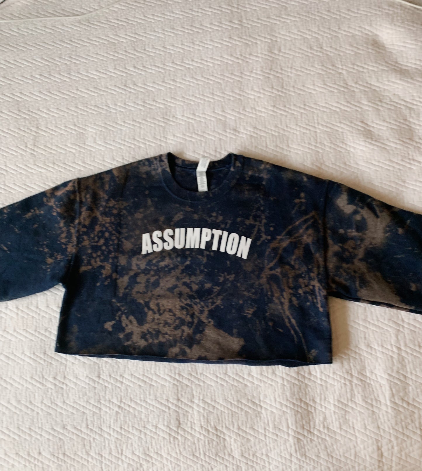 Cropped Bleached Crew Neck