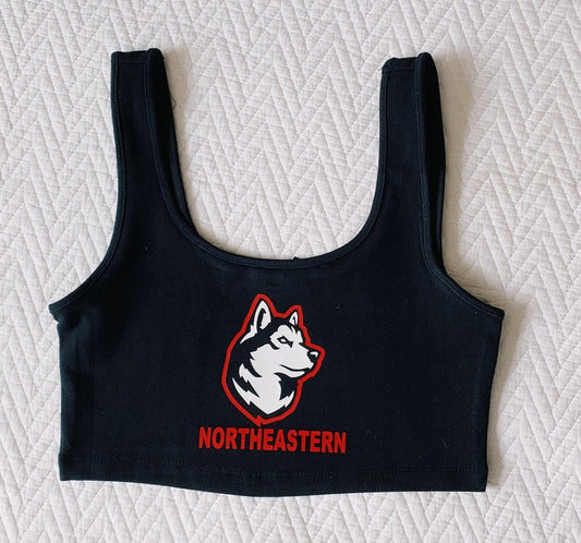 Custom College Black Tank