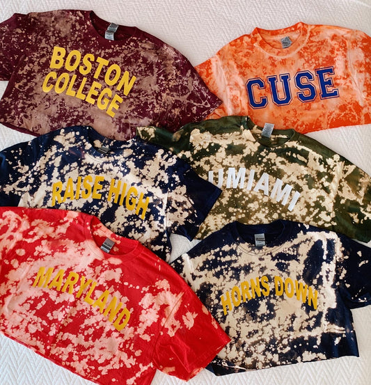 Bleached Cropped Tee