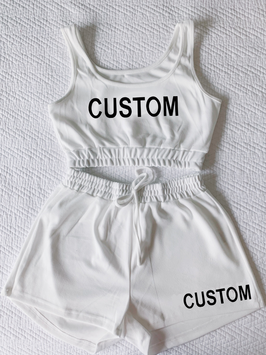 Custom Sweat Short Set